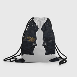 Рюкзак-мешок Адам Дженсен в отражении deus ex, цвет: 3D-принт