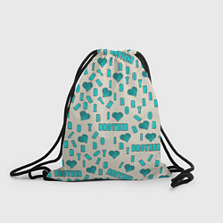 Рюкзак-мешок Я люблю брата, буквы паттерн, цвет: 3D-принт