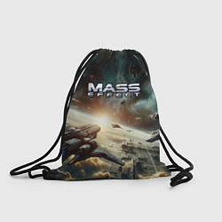Рюкзак-мешок Масс эффект - космос, цвет: 3D-принт