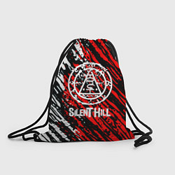 Мешок для обуви Silent hill краски белые и красные штрихи