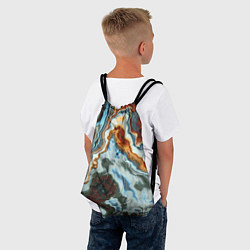 Рюкзак-мешок Мраморная текстура, цвет: 3D-принт — фото 2