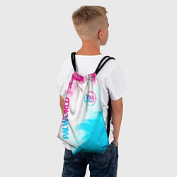 Рюкзак-мешок Palworld neon gradient style вертикально, цвет: 3D-принт — фото 2