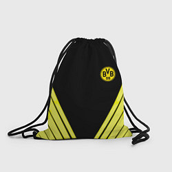 Рюкзак-мешок Borussia geometry yellow, цвет: 3D-принт