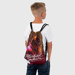 Рюкзак-мешок Michael Jackson нарисованный кистью, цвет: 3D-принт — фото 2