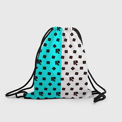 Рюкзак-мешок Roblox pattern logo mobile, цвет: 3D-принт
