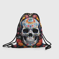 Рюкзак-мешок Bright colors and a skull, цвет: 3D-принт