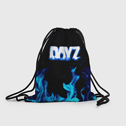 Мешок для обуви Dayz синий огонь лого