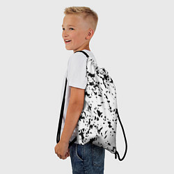 Рюкзак-мешок Белый с чёрными пятнышками, цвет: 3D-принт — фото 2