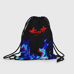 Рюкзак-мешок Алиса глитч огонь, цвет: 3D-принт