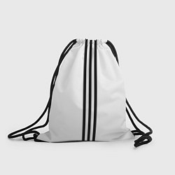 Рюкзак-мешок Просто три черных полоски, цвет: 3D-принт
