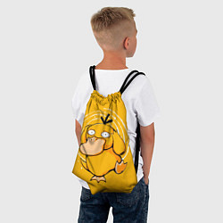 Рюкзак-мешок Псидак желтая утка покемон, цвет: 3D-принт — фото 2