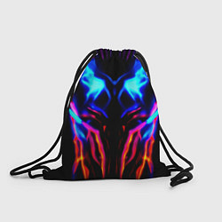 Рюкзак-мешок Неоновый киберкостюм, цвет: 3D-принт