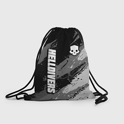 Рюкзак-мешок Helldivers 2 - монохромные брызги, цвет: 3D-принт