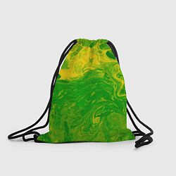 Рюкзак-мешок Зеленые подтеки, цвет: 3D-принт