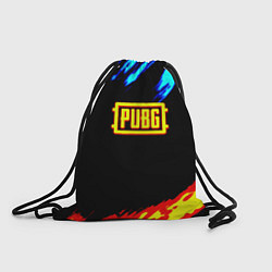 Рюкзак-мешок PUBG краски огонь и лёд, цвет: 3D-принт
