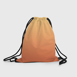 Рюкзак-мешок Градиент солнечный жёлто-оранжевый приглушённый, цвет: 3D-принт