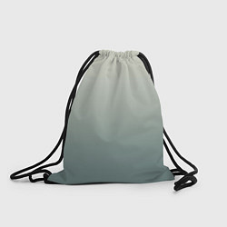 Рюкзак-мешок Серо-зелёный приглушённый градиент, цвет: 3D-принт