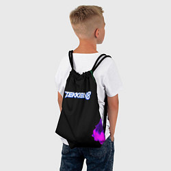Рюкзак-мешок Tekken огненный дым текстура, цвет: 3D-принт — фото 2