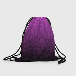 Рюкзак-мешок Чёрно-сиреневый градиент мелкая мозаика, цвет: 3D-принт