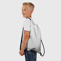Рюкзак-мешок Серо-белый паттерн мелкая мозаика, цвет: 3D-принт — фото 2