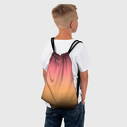 Рюкзак-мешок Градиент затемнённый розово-жёлтый, цвет: 3D-принт — фото 2