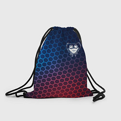 Рюкзак-мешок Poppy Playtime неоновые соты, цвет: 3D-принт