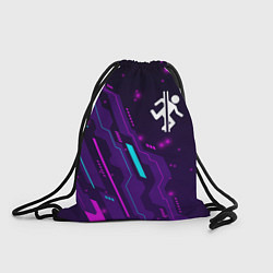 Рюкзак-мешок Portal neon gaming, цвет: 3D-принт