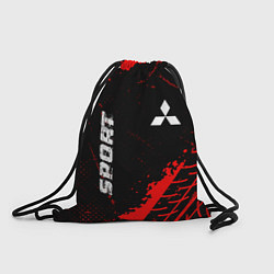 Рюкзак-мешок Mitsubishi red sport tires, цвет: 3D-принт