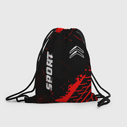 Рюкзак-мешок Citroen red sport tires, цвет: 3D-принт