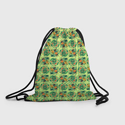 Рюкзак-мешок Паттерн флоры, цвет: 3D-принт