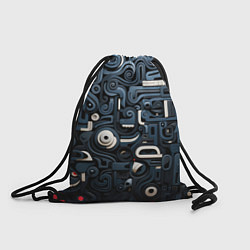 Рюкзак-мешок Паттерн-узор из толстых линий, цвет: 3D-принт