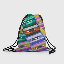 Рюкзак-мешок Аудио кассеты разноцветные, цвет: 3D-принт
