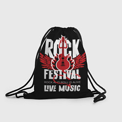 Рюкзак-мешок Rock festival - live music, цвет: 3D-принт