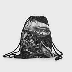 Рюкзак-мешок Абстрактный мрамор монохром, цвет: 3D-принт