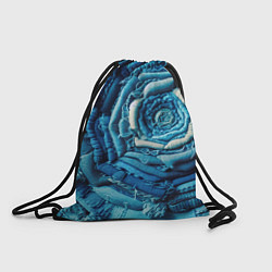 Рюкзак-мешок Джинсовая роза - нейросеть, цвет: 3D-принт