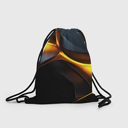 Рюкзак-мешок Разлом черных плит и оранжевая лава, цвет: 3D-принт
