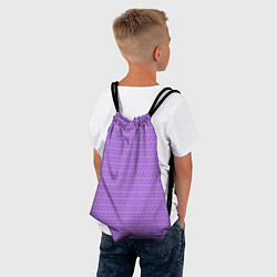 Рюкзак-мешок Сиреневый паттерн узоры, цвет: 3D-принт — фото 2