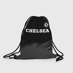 Рюкзак-мешок Chelsea sport на темном фоне посередине, цвет: 3D-принт