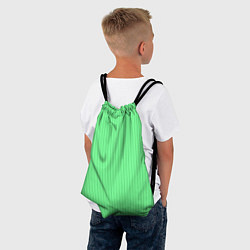 Рюкзак-мешок Райский зелёный полосатый, цвет: 3D-принт — фото 2