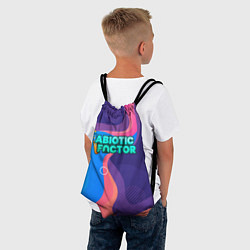 Рюкзак-мешок Abiotic Factor яркие полосы, цвет: 3D-принт — фото 2