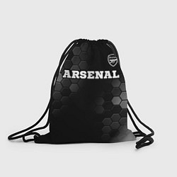 Рюкзак-мешок Arsenal sport на темном фоне посередине, цвет: 3D-принт