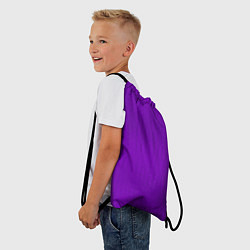 Рюкзак-мешок Фиолетовый текстурированный, цвет: 3D-принт — фото 2