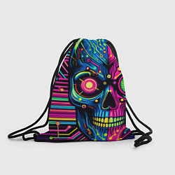 Мешок для обуви Pop art skull - ai art