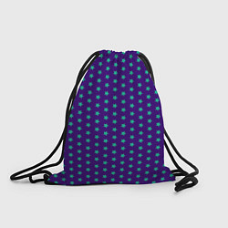 Рюкзак-мешок Зеленые звезды паттерн, цвет: 3D-принт