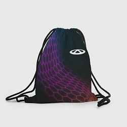 Рюкзак-мешок Chery neon hexagon, цвет: 3D-принт