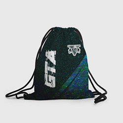 Рюкзак-мешок GTA glitch blue, цвет: 3D-принт