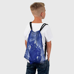 Рюкзак-мешок Боевой андроид в синих тонах, цвет: 3D-принт — фото 2