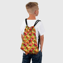 Рюкзак-мешок Вкусные яблоки паттерн, цвет: 3D-принт — фото 2