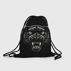 Рюкзак-мешок Оскал пантеры - нейросеть, цвет: 3D-принт