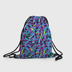 Рюкзак-мешок Абстрактный узор с геометрической концепцией, цвет: 3D-принт